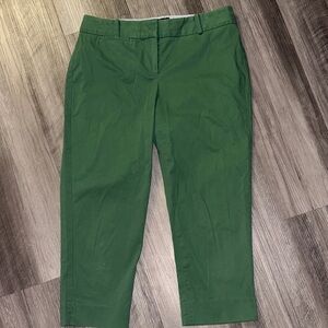Talbots green cropped ankle pants 4 petite women’s casual Irish St. Paddy’s Day